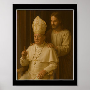 Poster Jesus Reza Que O Presidente Trump Quer Ser O