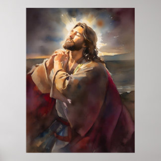Poster Jesus Reze No Parque