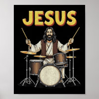 Jesus Rocks Música Encantada Christian Drummer Des