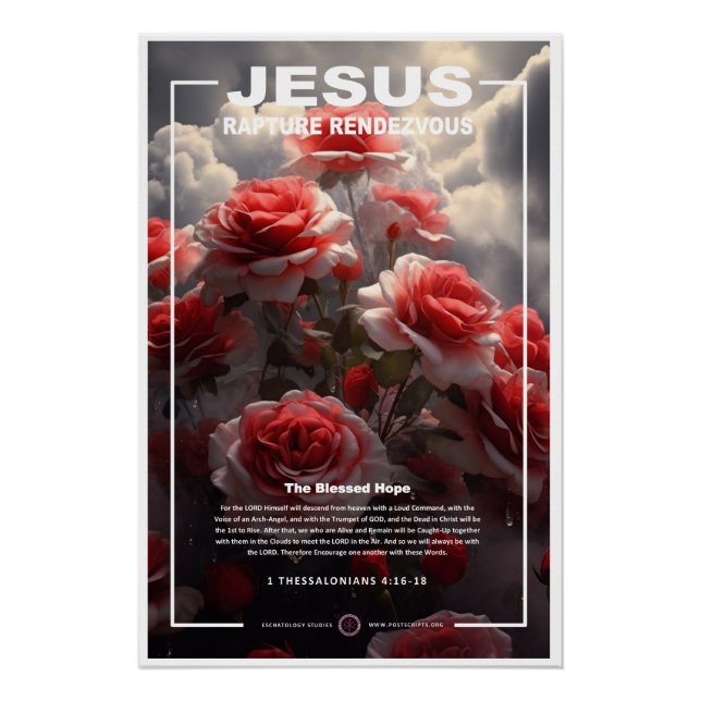 Póster Jesus - Rosas de rapto (Frente)