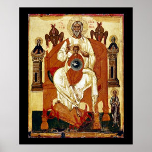 Poster Jesus russo Art Nouveau ainda