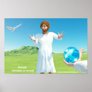 Poster Jesus Salavator e - mundi