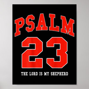Poster Jesus Salmo 23 O Senhor É Meu Pastor Cristão (