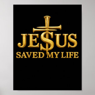 Poster Jesus Salvou Minha Vida, Homens Da Fé Da Cruz Cris