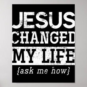 Poster Jesus Senhor Christian Dando a Deus Salvador Jesus