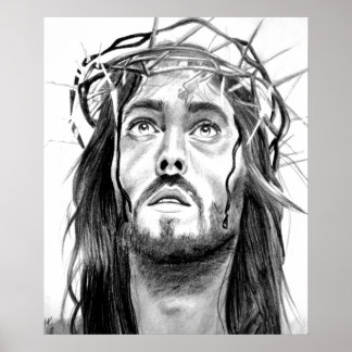Póster Jesus Sketch