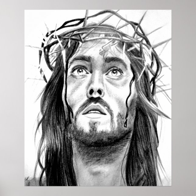 Póster Jesus Sketch (Frente)