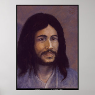 Poster Jesus sorridente, imagem de Jesus judeu