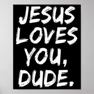 Poster Jesus Te Ama Cara Cristão Crente Fé Deus