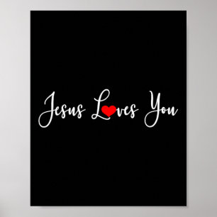 Poster Jesus Te Ama - Cristão Religioso