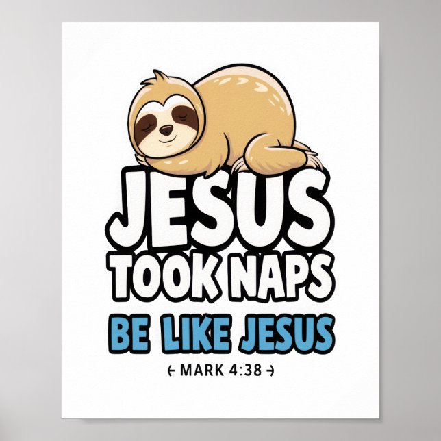 Poster Jesus Tirou Notas, Engraçado Lama (Frente)