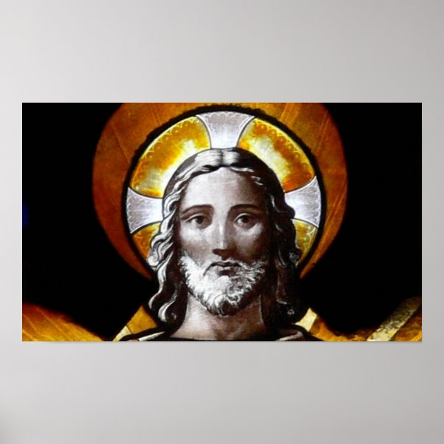 Poster Jesus (vidro colorido) /Poster (Frente)