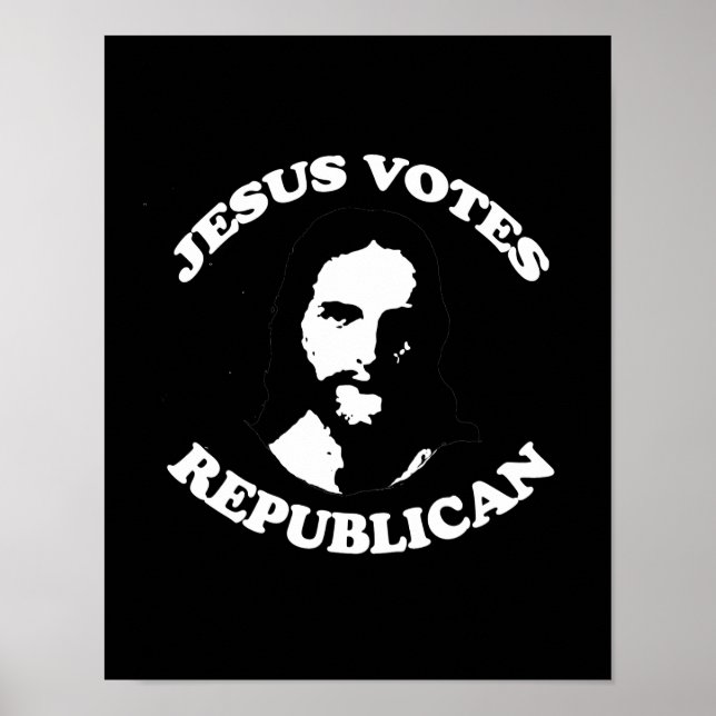 Póster Jesus vota republicano - (Frente)