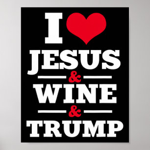 Poster Jesus Wine Trump Christian Faith Mãe Gif