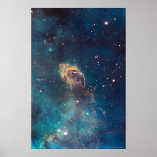 Poster Jet em Carina WFC3 UVIS 20x30 (18x24) (Frente)