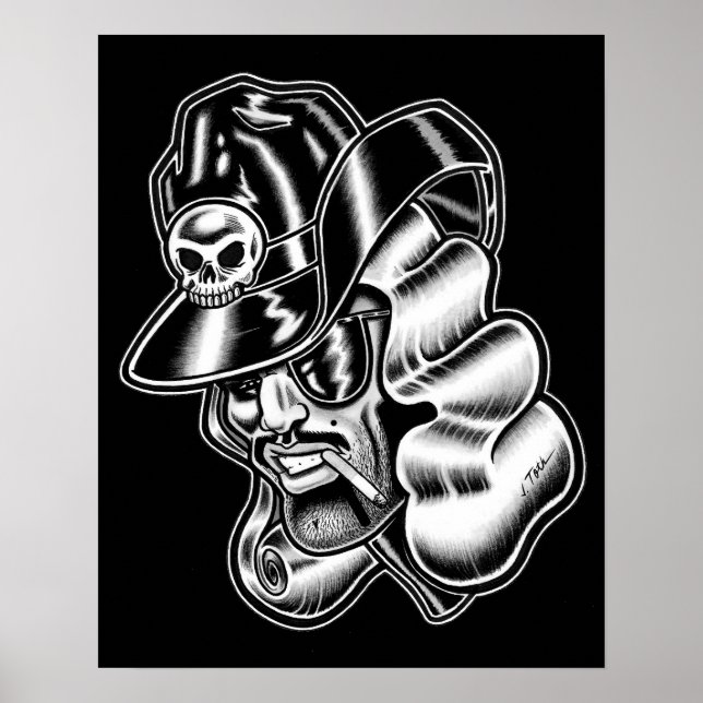 Poster Jet Latex™/Cowboy Espacial (Frente)