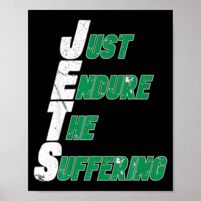 Poster Jets engraçados apenas suportam o sofrimento do fu (Frente)