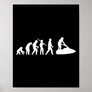 Poster Jetski Watersport Jet Ski Skiing Evolution