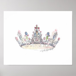 Poster Jewel Crown por Heather French Henry