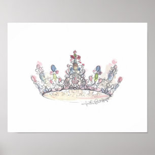 Poster Jewel Crown por Heather French Henry