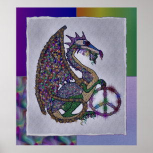 Poster Jeweled Peace Dragon