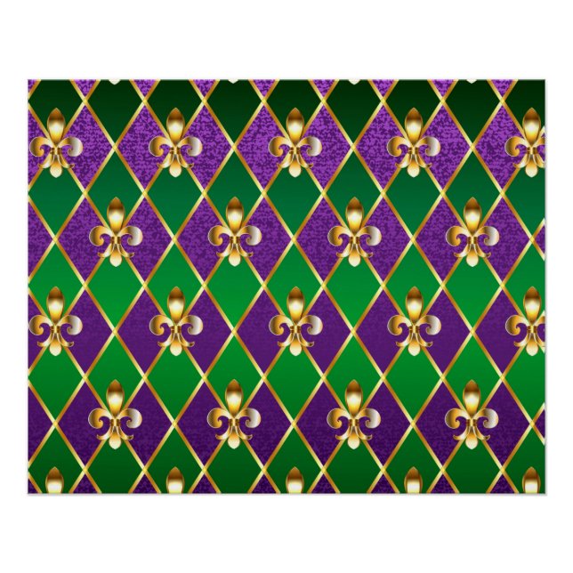 Póster Jewelry Background Mardi Gras (Frente)