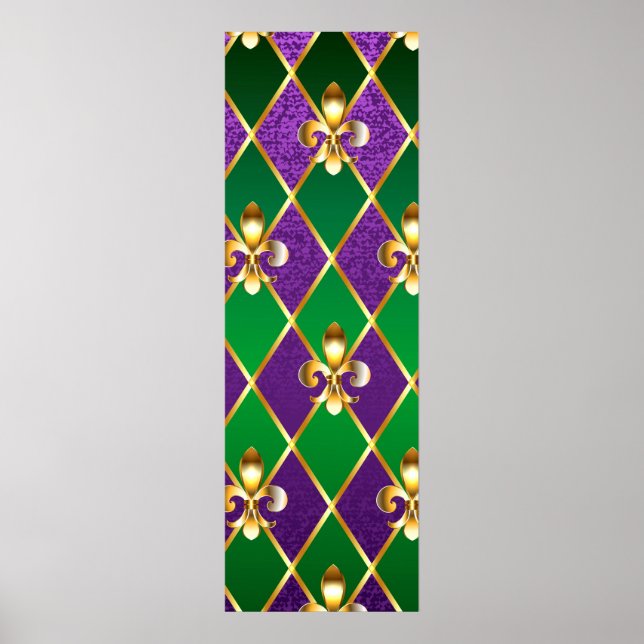 Poster Jewelry Background Mardi Gras (Frente)
