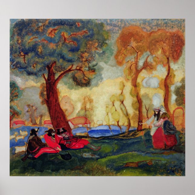 Póster Jewish Comedians Resting, 1910 (Frente)