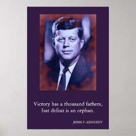 Poster JFK John F. Kennedy Quote Vitória