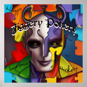 Poster Jiggery Pokery - super-herói ou vilão?