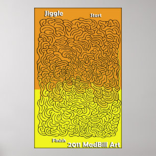 Póster Jiggle o labirinto