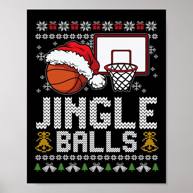 Poster Jingle Balls Feia Natal Pajama Legal Esporte X-Mãe (Frente)