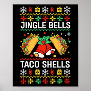 Poster Jingle Bells Taco Concha Família Engraçada Ug
