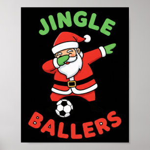 Poster Jingle de Natal Byllers Futebol Papai Noel Dab Fut