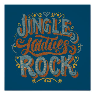 Póster Jingle ladies rock