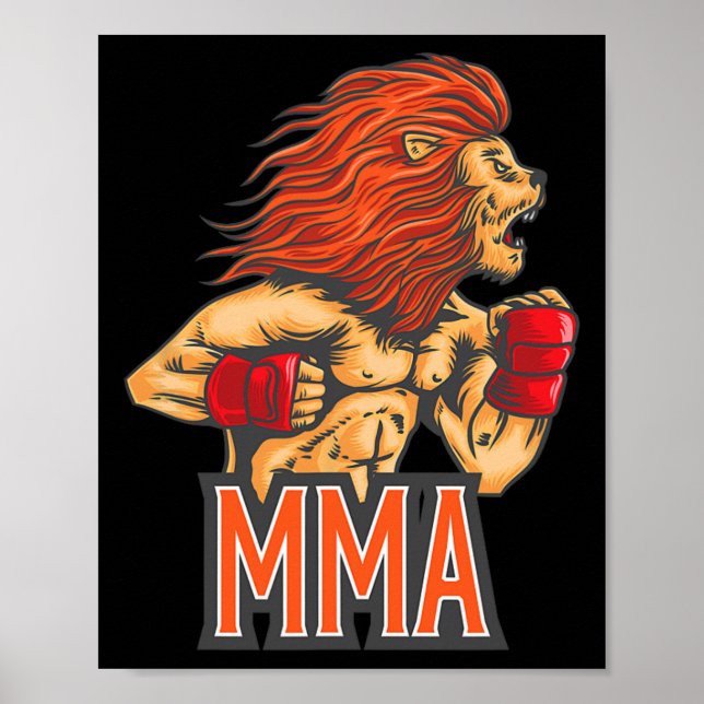 Poster Jiu-jitsu, Boxe, Kickboxing e Mma S  (Frente)