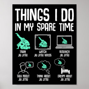 Poster Jiu Jitsu Brasileiro Jiujitsu BJJ Crianças Meninos