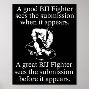 Poster Jiu-Jitsu Brasileiro JJB Luta no Chão