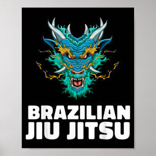 Poster Jiu Jitsu Dragão Brazilian Jiu Jitsu MMA Grappling