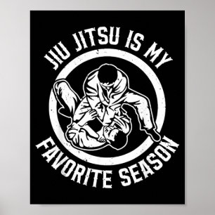 Poster Jiu Jitsu é minha estação favorita - Jiu Jitsu Bra