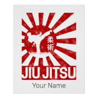 Jiu Jitsu Fighter Japonês Vintage Artes Marciais