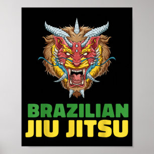 Poster Jiu Jitsu Lion - Jiu Jitsu Brasileiro e Grappling
