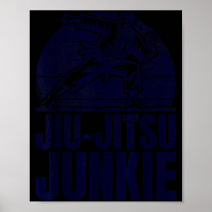 Poster Jiu-Jitsu Lutador Jujutsu Ju-Jitsu BJJ Brasileiro