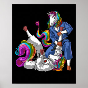 Poster Jiu-Jitsu Unicórnios