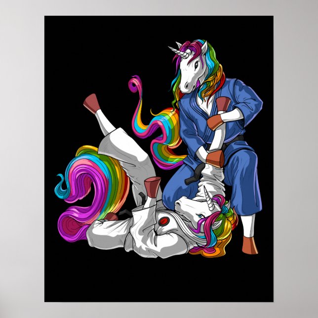 Poster Jiu-Jitsu Unicorns (Frente)