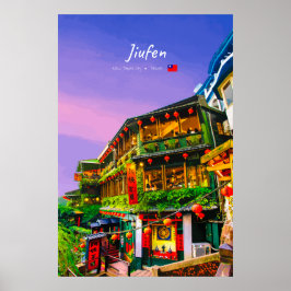 Poster Jiufen, Taiwan - Antiga Casa de Chá