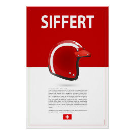 Póster Jo Siffert Helmet