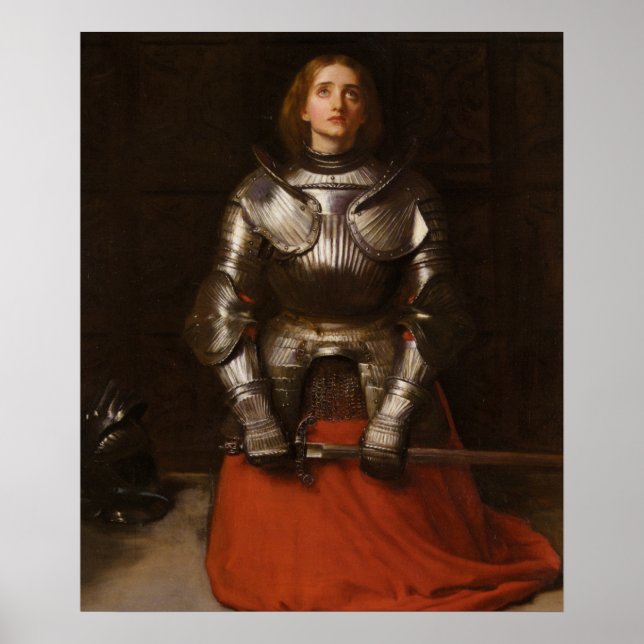Poster Joan of Arc. 1865 por John Everett Millais (Frente)