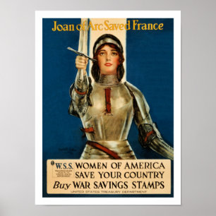 Poster Joan Of Arc saved France World War 1