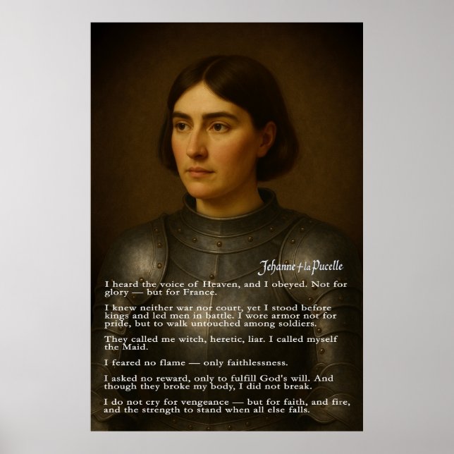 Poster Joana d'Arc - O Testamento da Maid (Frente)